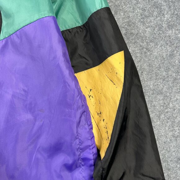 MTV Music Television Jacket Mens Small Multicolor Hooded Windbreaker 2020 - Picture 3 of 12